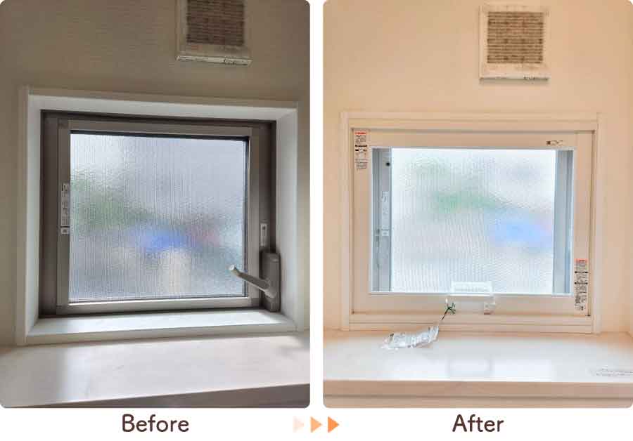 福岡県久留米市T様内窓リフォーム1階トイレビフォーアフター