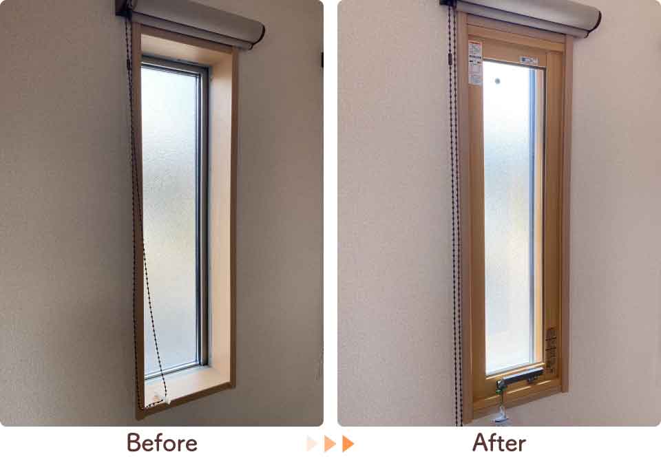 佐賀県佐賀市N様ダイニングFIX窓内窓リフォームビフォーアフター