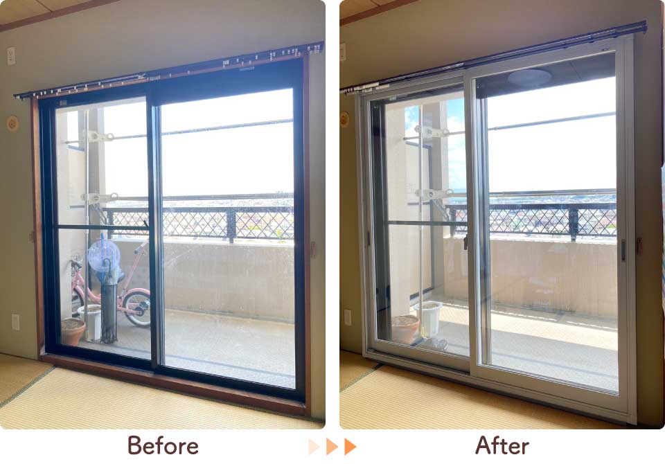 福岡県筑紫野市T様和室内窓リフォームビフォーアフター