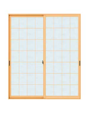 プラマードUラインアップ和紙調ガラス+単板ガラス用格子(荒間格子)