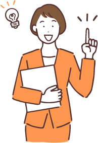 ひらめいた女性