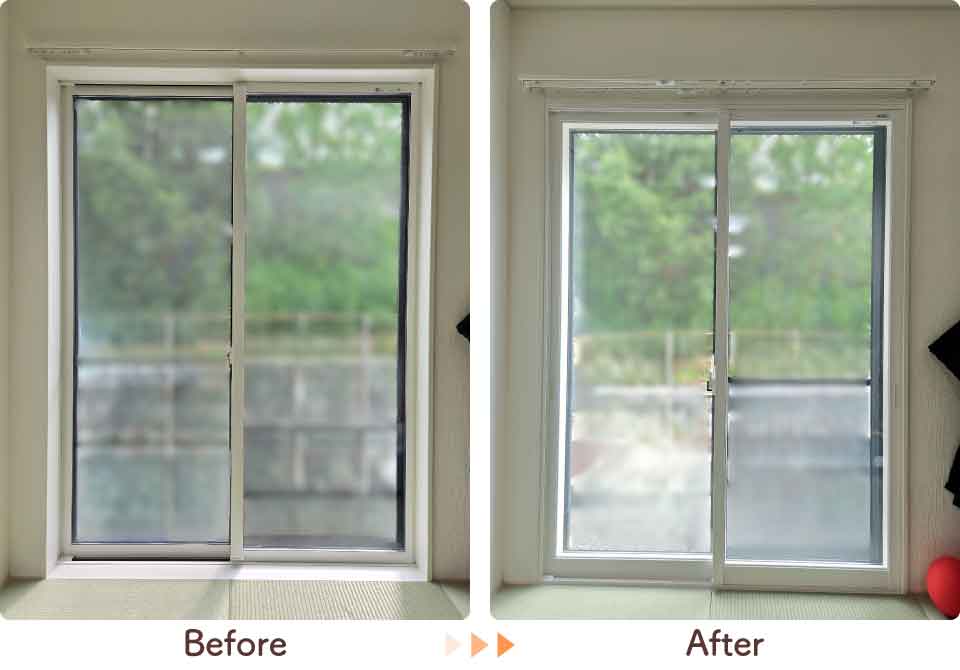 福岡県久留米市K様内窓リフォームリビングビフォーアフター