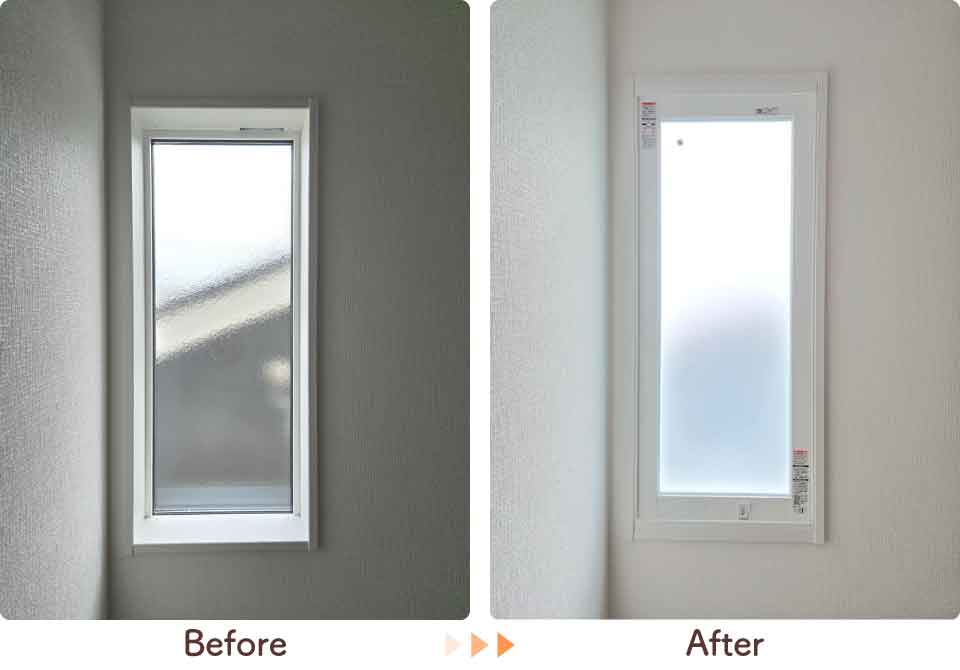 福岡県久留米市K様内窓リフォーム階段ビフォーアフター