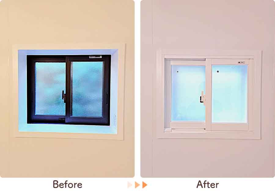 福岡県久留米市Y様内窓リフォーム浴室ビフォーアフター