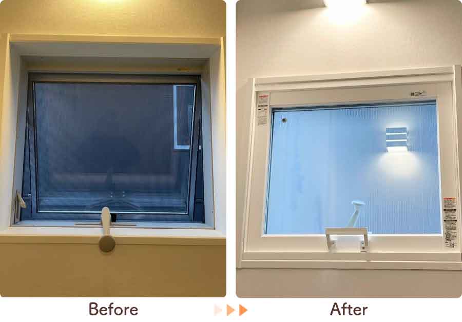 福岡県久留米市Y様内窓リフォーム階段ビフォーアフター-(3)