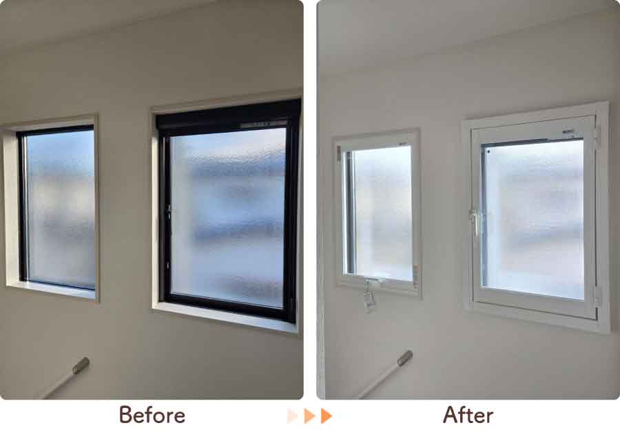 福岡県久留米市Y様内窓リフォーム階段ビフォーアフター