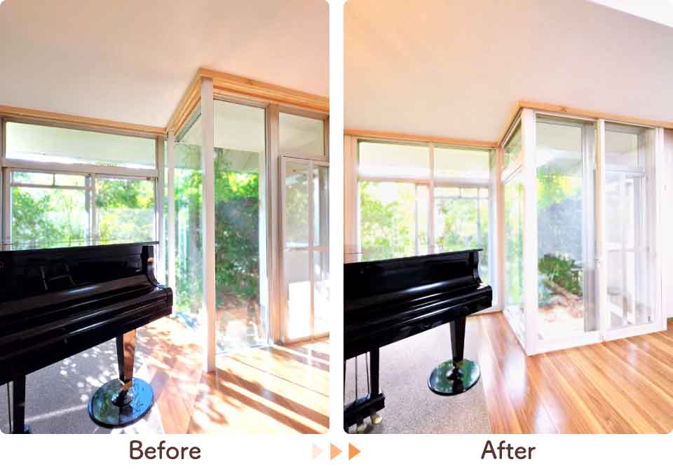福岡県福岡市南区N様内窓リフォームリビングビフォーアフター