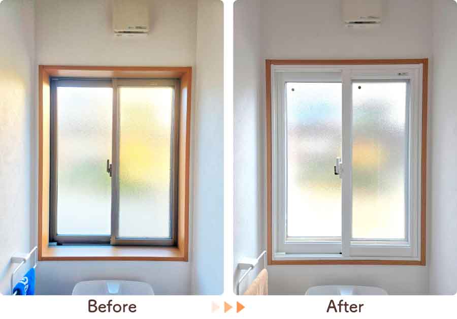 福岡県福岡市博多区T様内窓リフォームトイレビフォーアフター