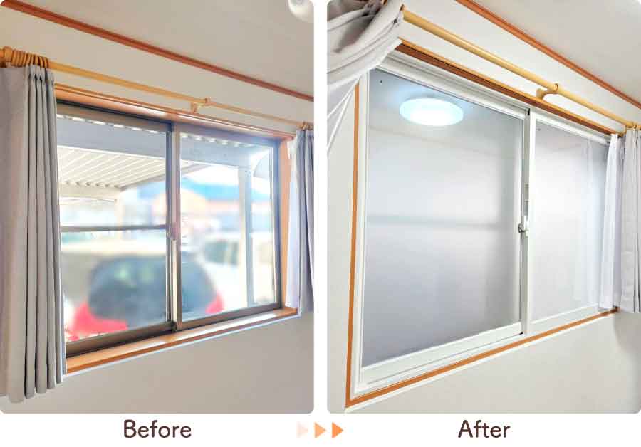 福岡県福岡市博多区T様内窓リフォーム洋室ビフォーアフター