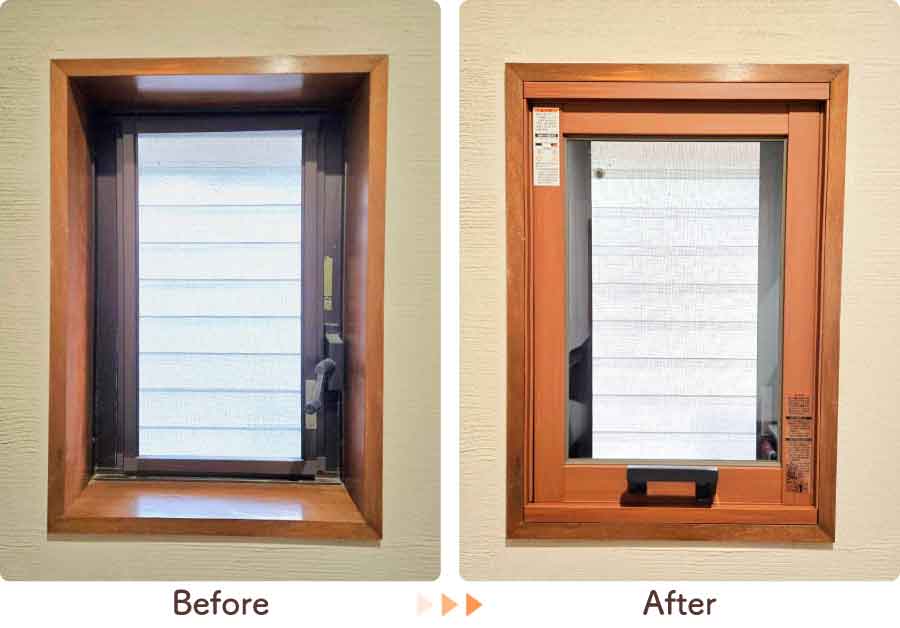 福岡県久留米市I様内窓リフォームトイレビフォーアフター-(1)