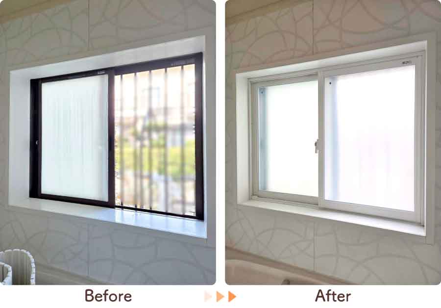 福岡県久留米市I様内窓リフォーム浴室ビフォーアフター-(1)