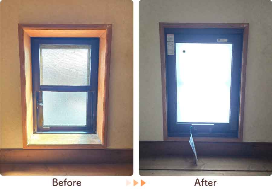 福岡県久留米市Y様内窓リフォームロフトビフォーアフター-(4)