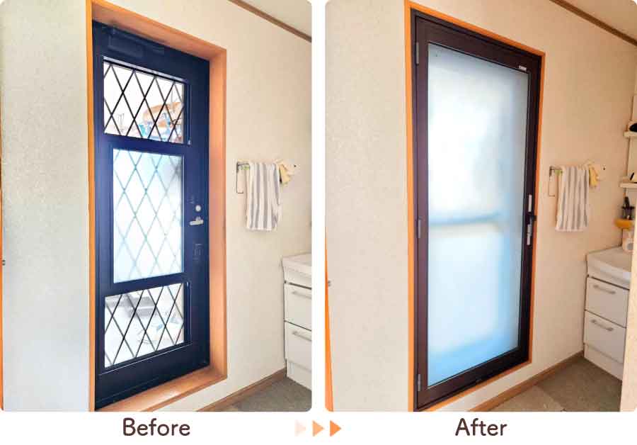 福岡県久留米市Y様内窓リフォーム勝手口ビフォーアフター-(4)
