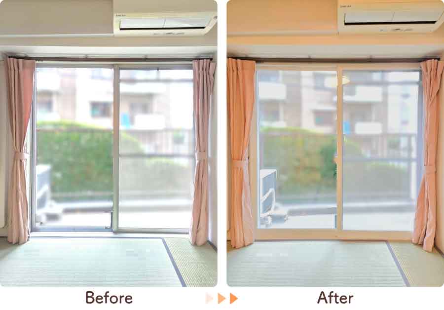 福岡県福岡市中央区T様内窓リフォーム和室ビフォーアフター