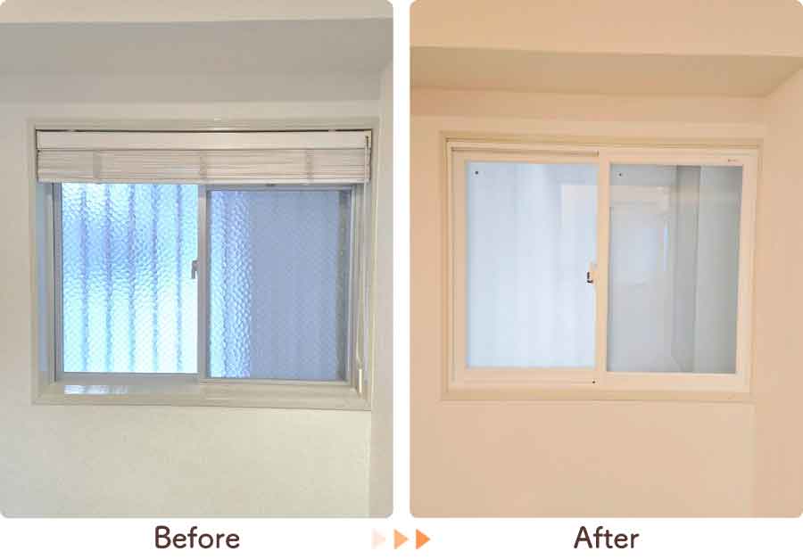 福岡県福岡市中央区T様内窓リフォーム玄関ビフォーアフター