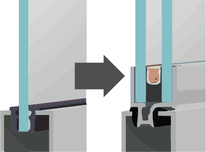 ガラス交換イメージイラスト