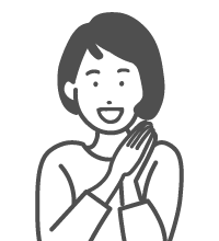 笑顔の女性イラスト3