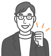 笑顔の男性イラスト3